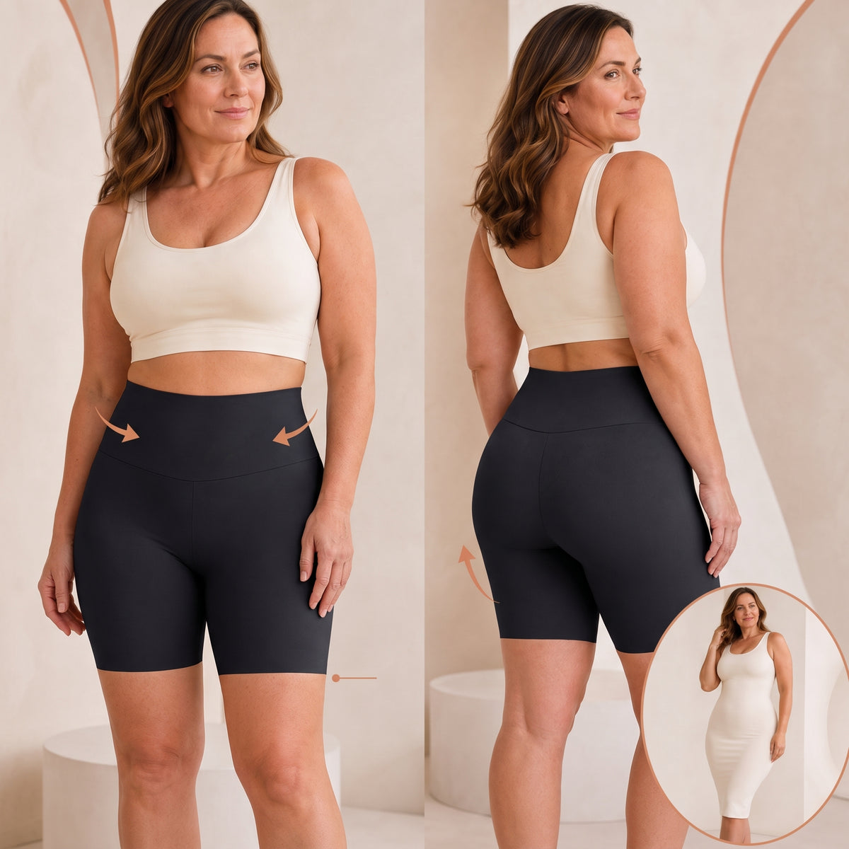 Mirredex™ Lift & Smooth Stay-Put Seamless Shapewear Shorts